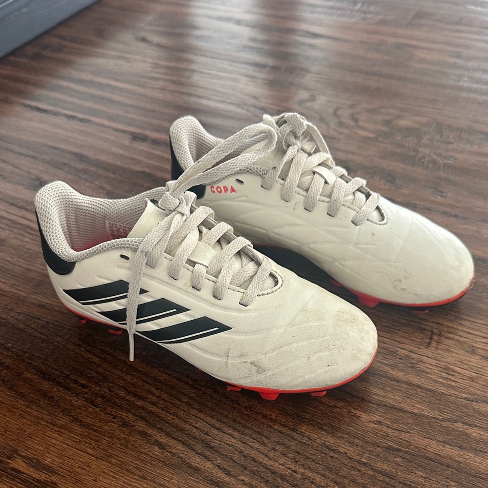 Adidas White and Black Copa soccer cleats 13K